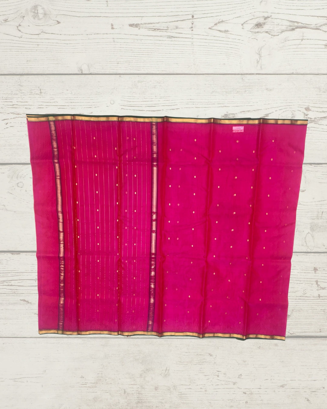Chanderi Katan Piping Pink